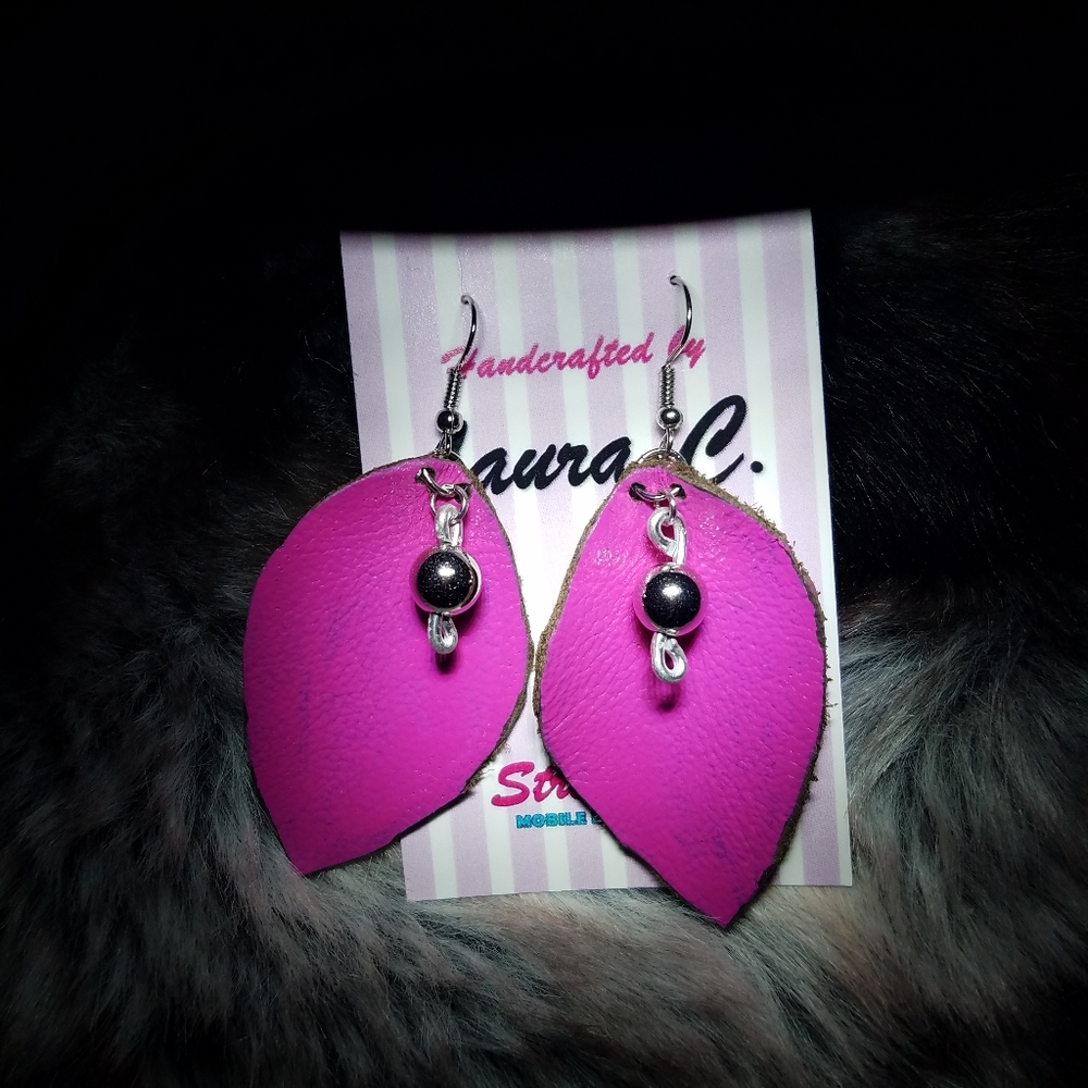HandCrafted leather Earrings
